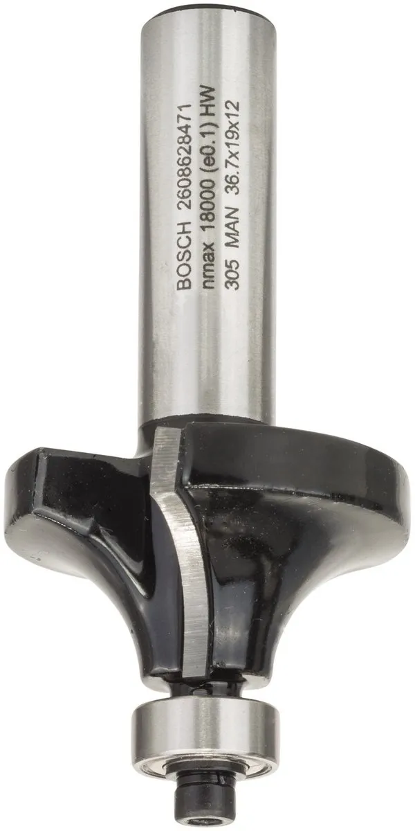 Bosch Afrondprofielfrees 12mm R1 - Hout