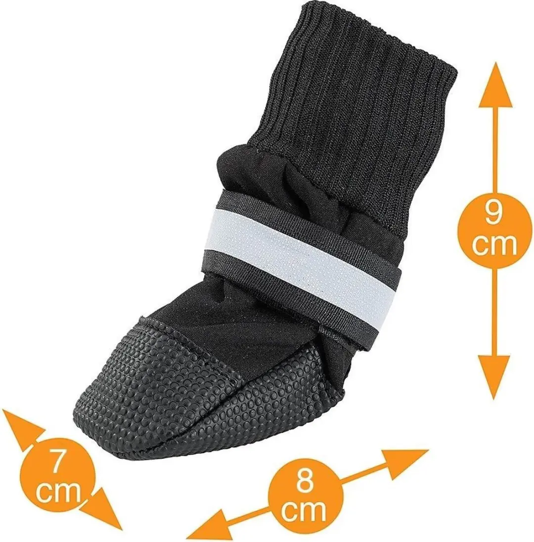 Ferplast Hondenschoenen Neopreen M - 7x8cm Zwart - afbeelding 6 van 6