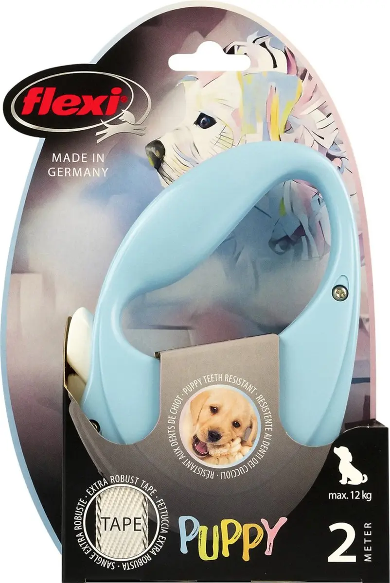 Flexi Puppy Lint Lichtblauw 2m - <12kg