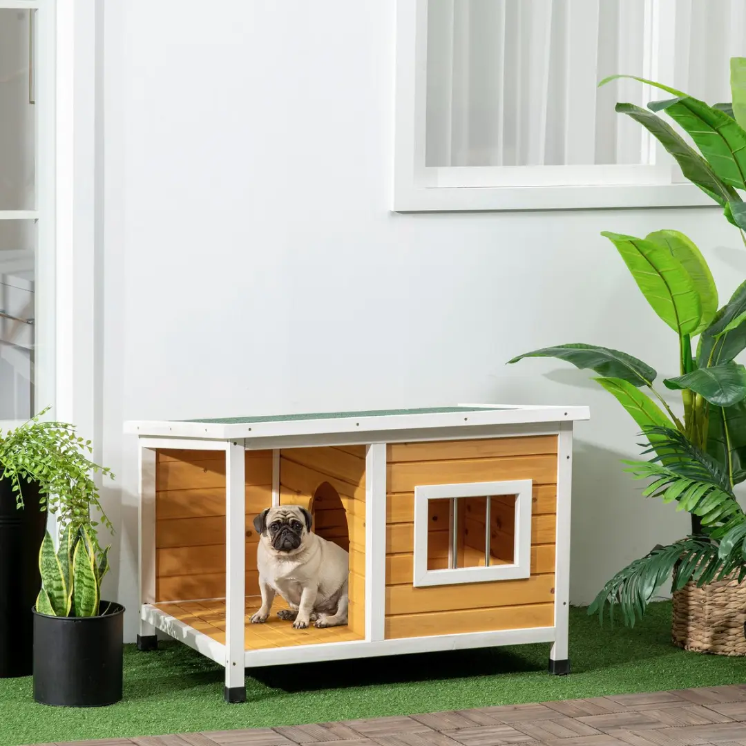 Pawhut Hondenkennel D02-152V00 - Oranje