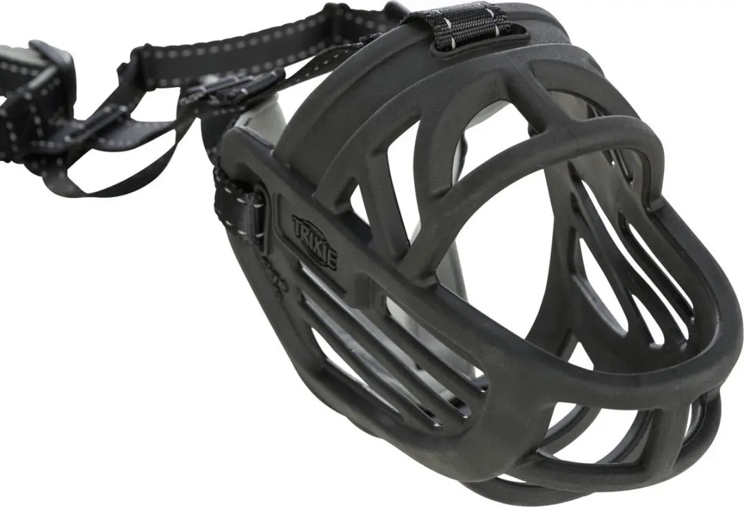Trixie Muilkorf Flex Silicone M-L - Zwart