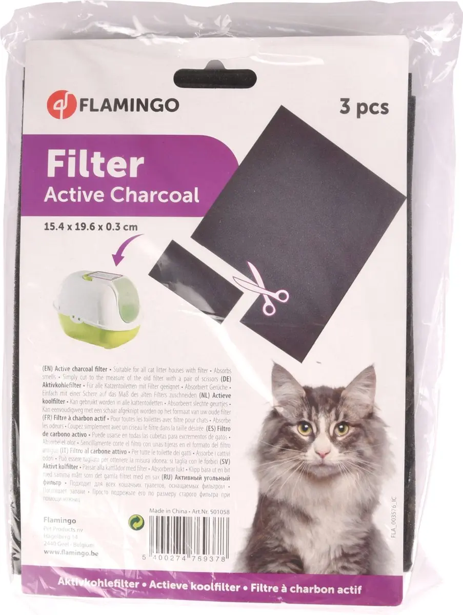 Flamingo Universeel Knipfilter 3 Stuks