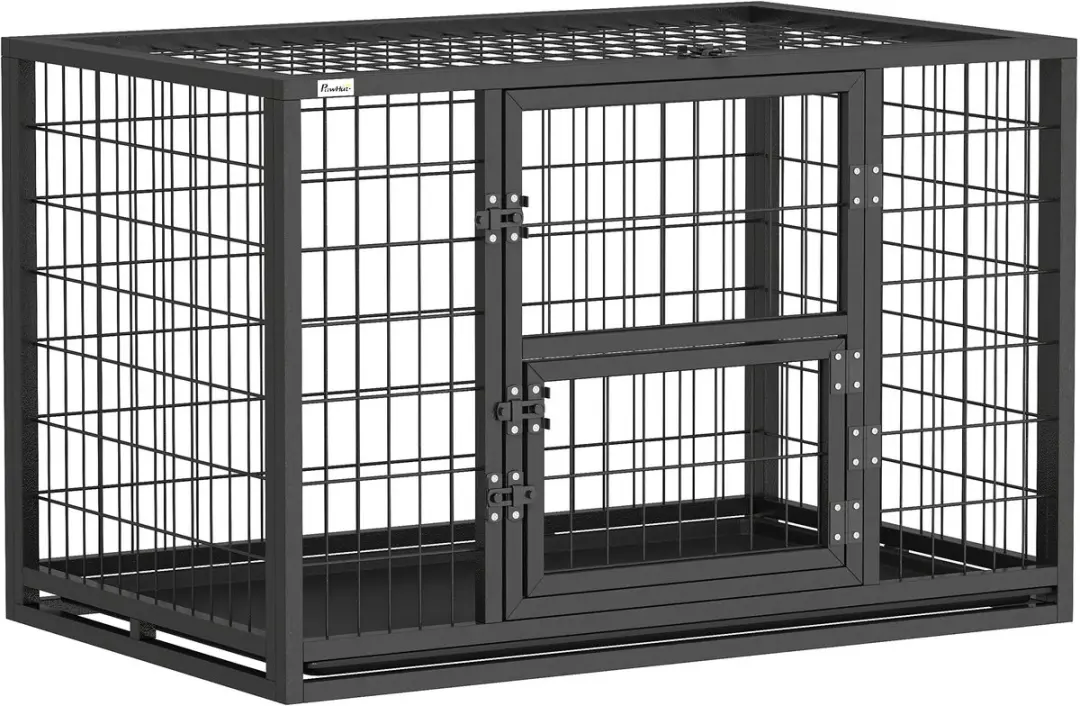 Pawhut Hondenbench Staal 94x60x64cm