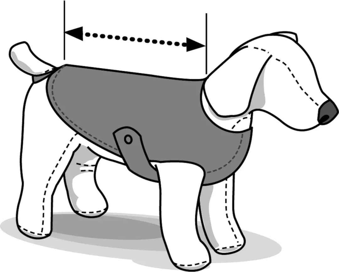 Flamingo Hondenjas IJsbeer - 40 cm - Zwart