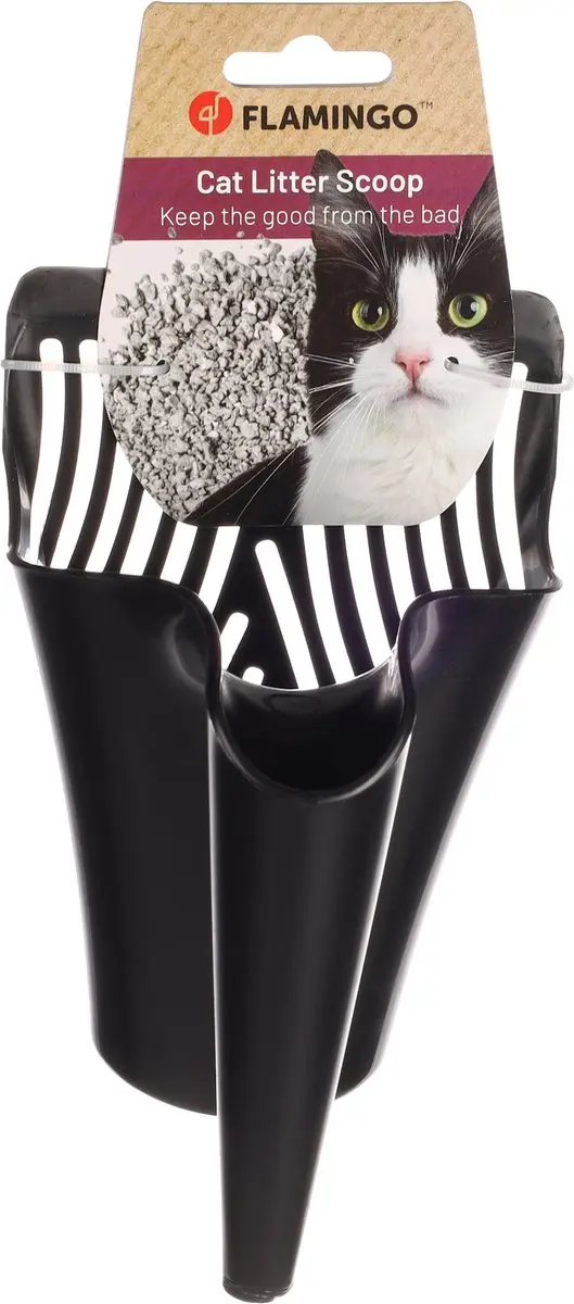 Flamingo Cup 2 Kattenbakschep - Zwart