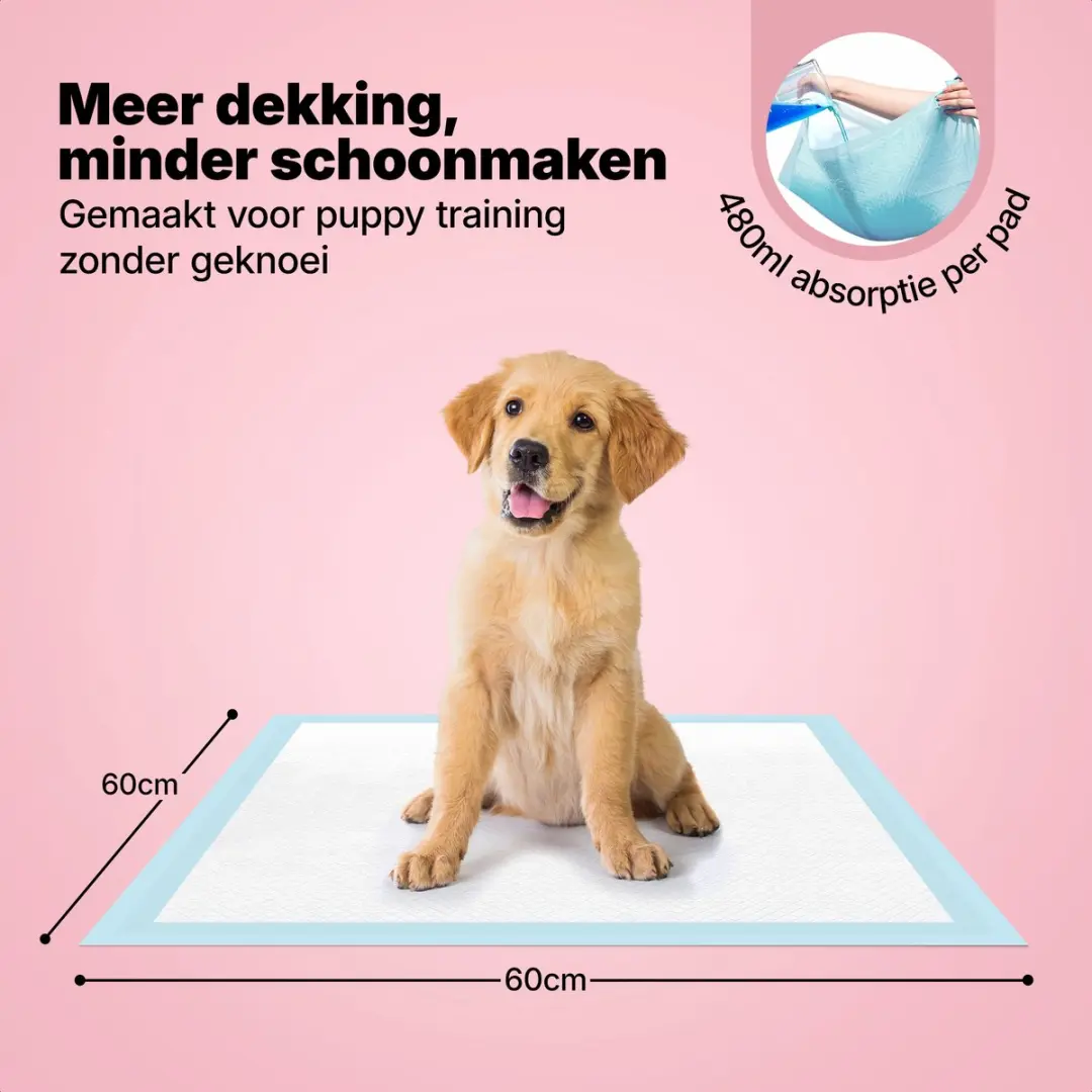 Jake and Jacky Puppy Training Pads 360 Stuks - 60x60cm Wit