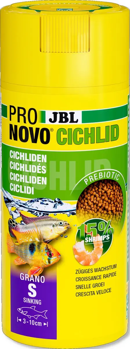 JBL ProNovo Cichlid Grano S Voer 250ml