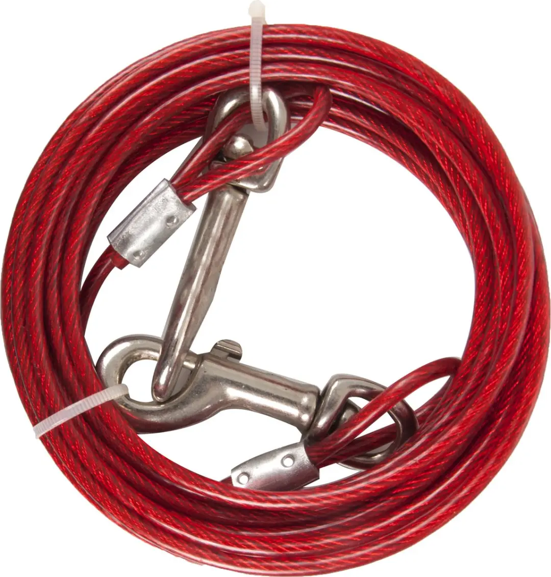 Flamingo Honden Aanlegkabel Rood M
