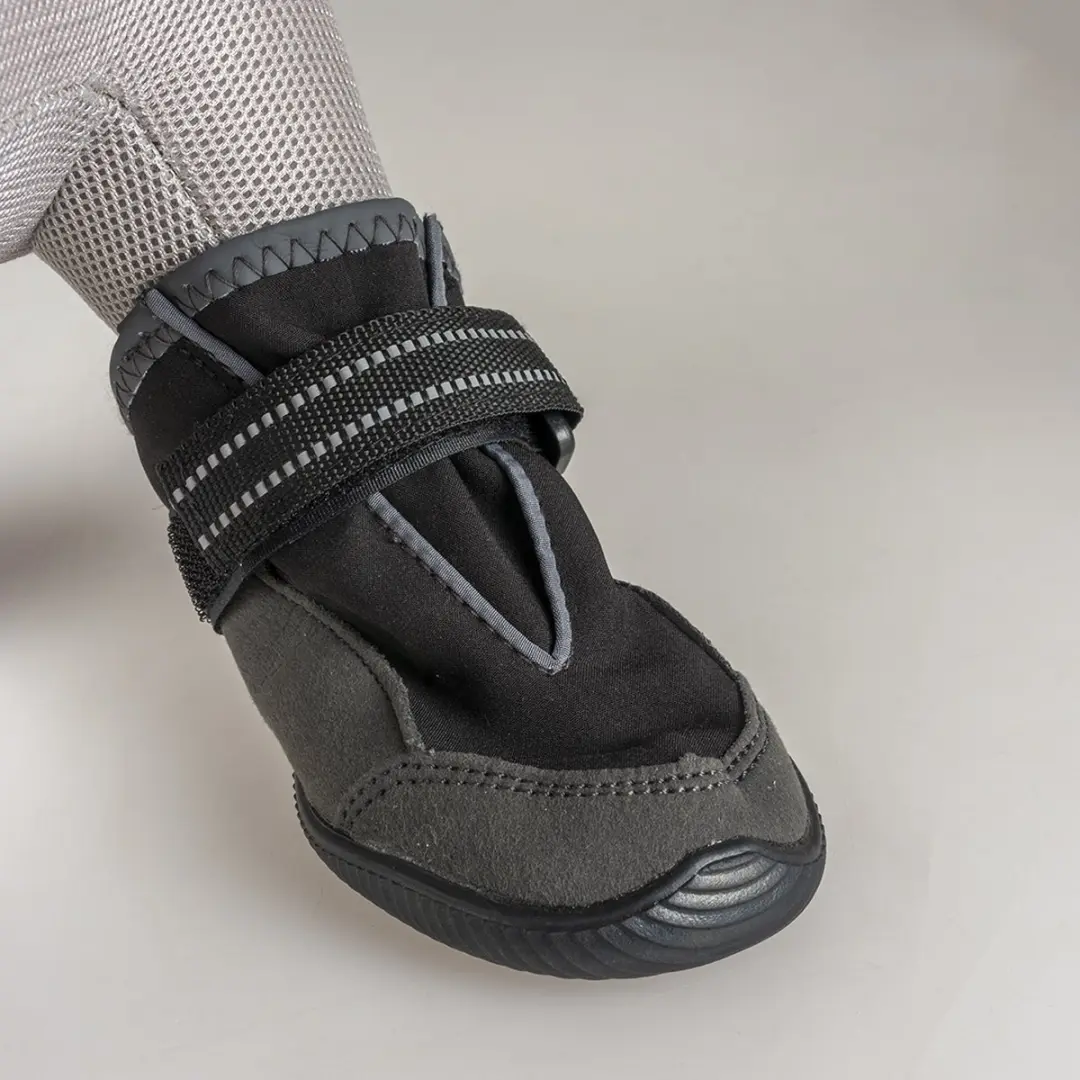 Duvo Dierenkleding Hondenschoentjes M - Zwart