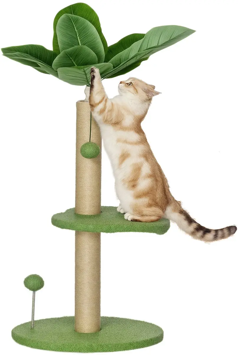 Pawhut Kattenboom Teddybeer 40x40x83cm