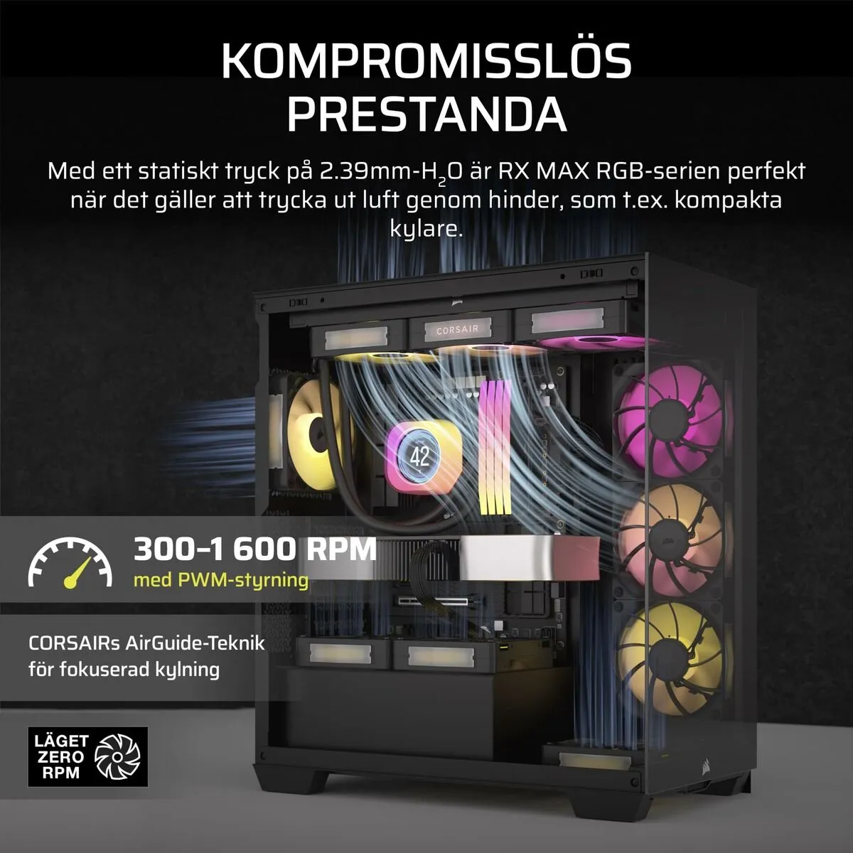 Corsair iCUE LINK RX140 RGB Max Boxventilator 2x14cm - afbeelding 6 van 6