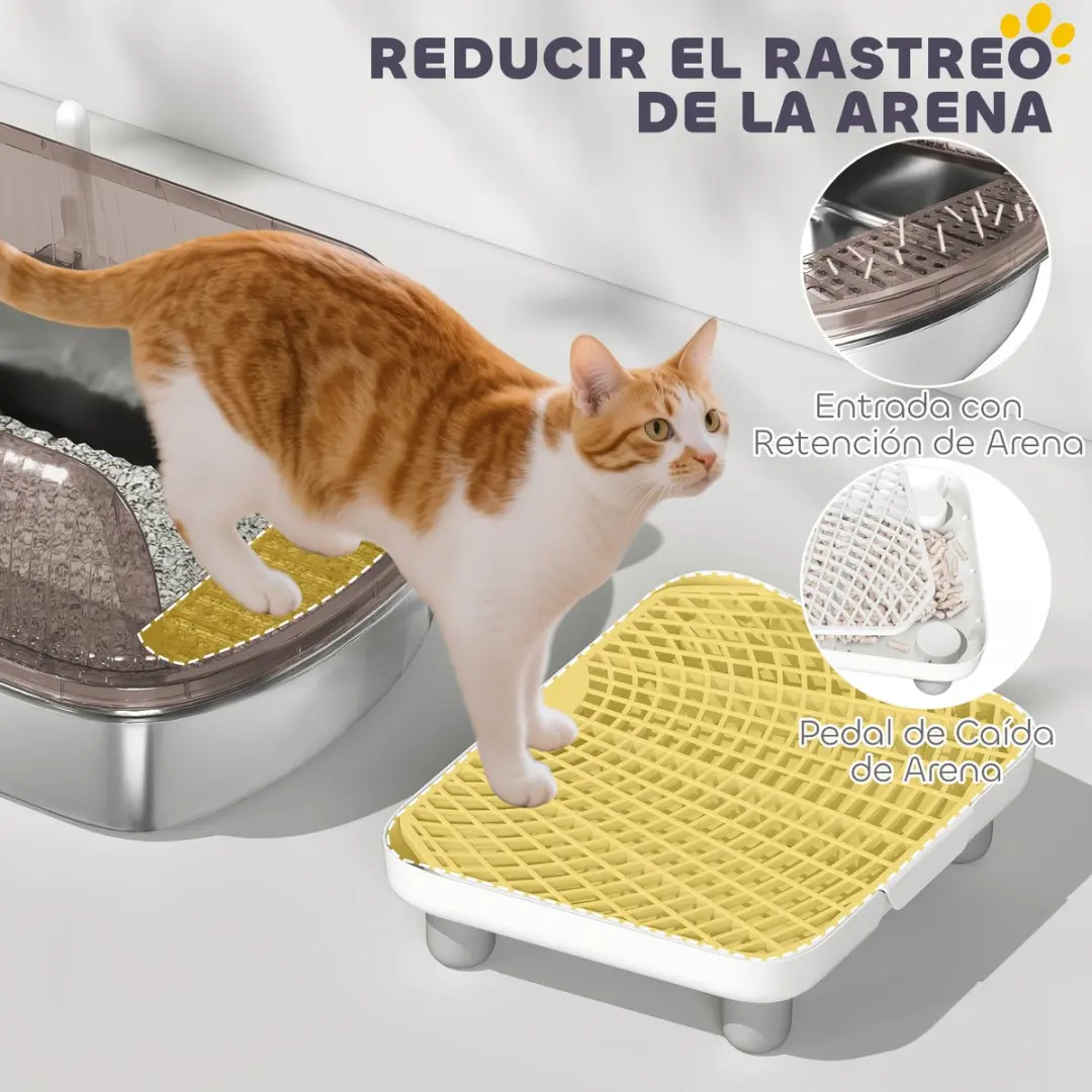 ECTEATOY Extra Grote Kattenbak 15L - Grijs