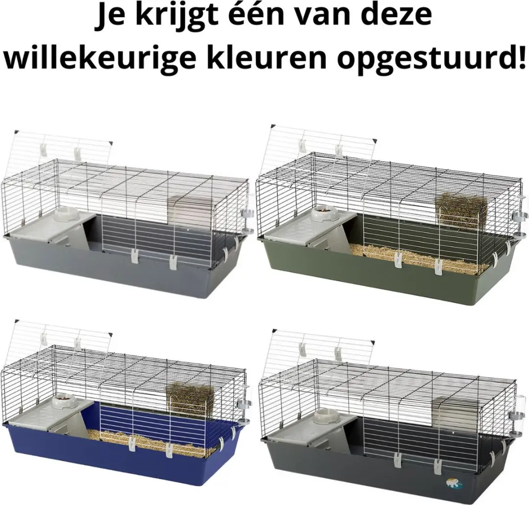 Ferplast Konijnenkooi 120 XL - 118x58,5x51cm - Groen/Grijs