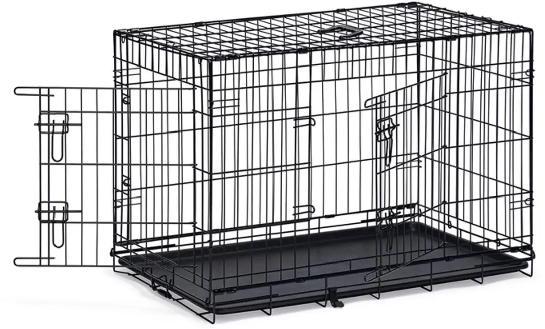 Beeztees Hondenbench L - 2 Deuren - 91x61x66cm - Zwart