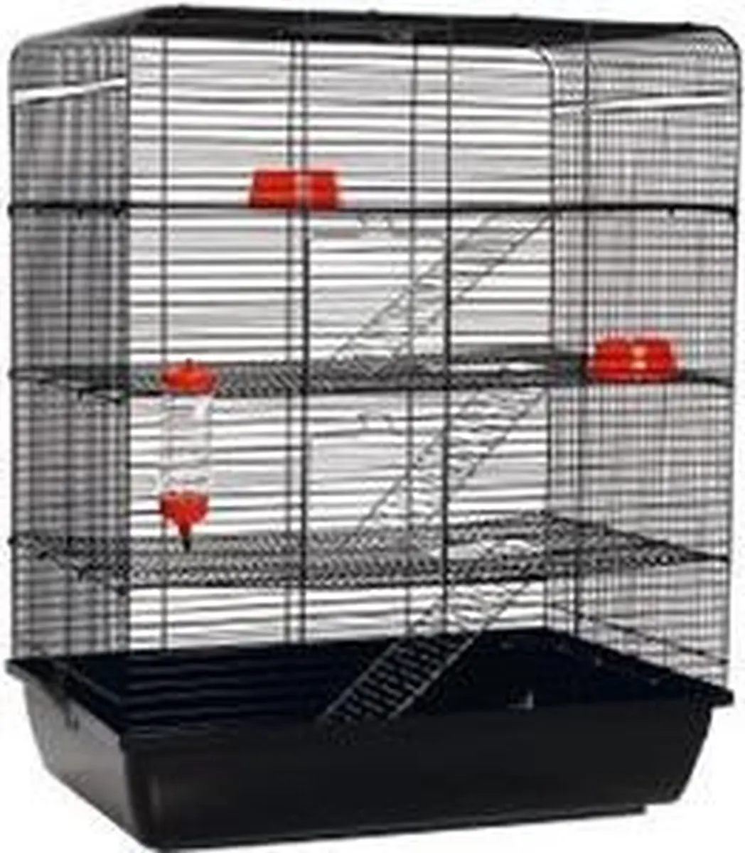 Beeztees Remy Rattenkooi - 58x38x71cm - Zwart