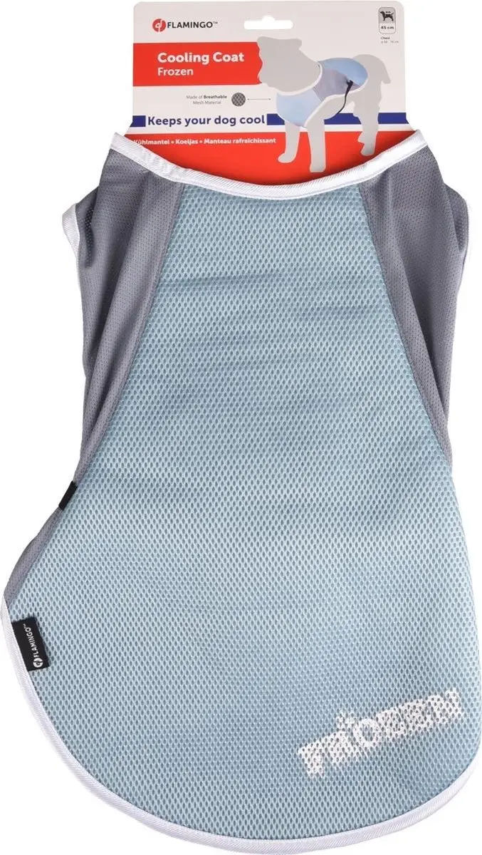 Flamingo Koelvest Hond XL - Frozen Blauw & Grijs