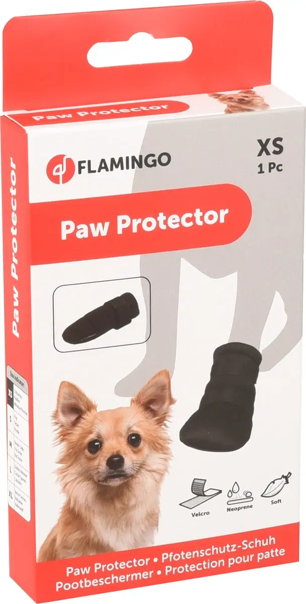 Flamingo Pootbeschermer XS - Zwart