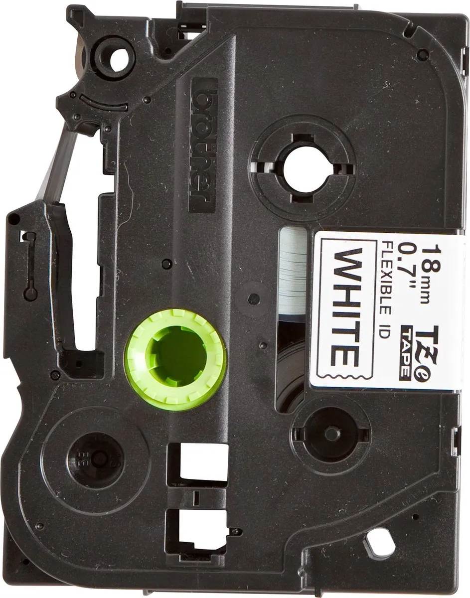 Brother TZE-FX241 Tape - 18mm - Zwart/Wit