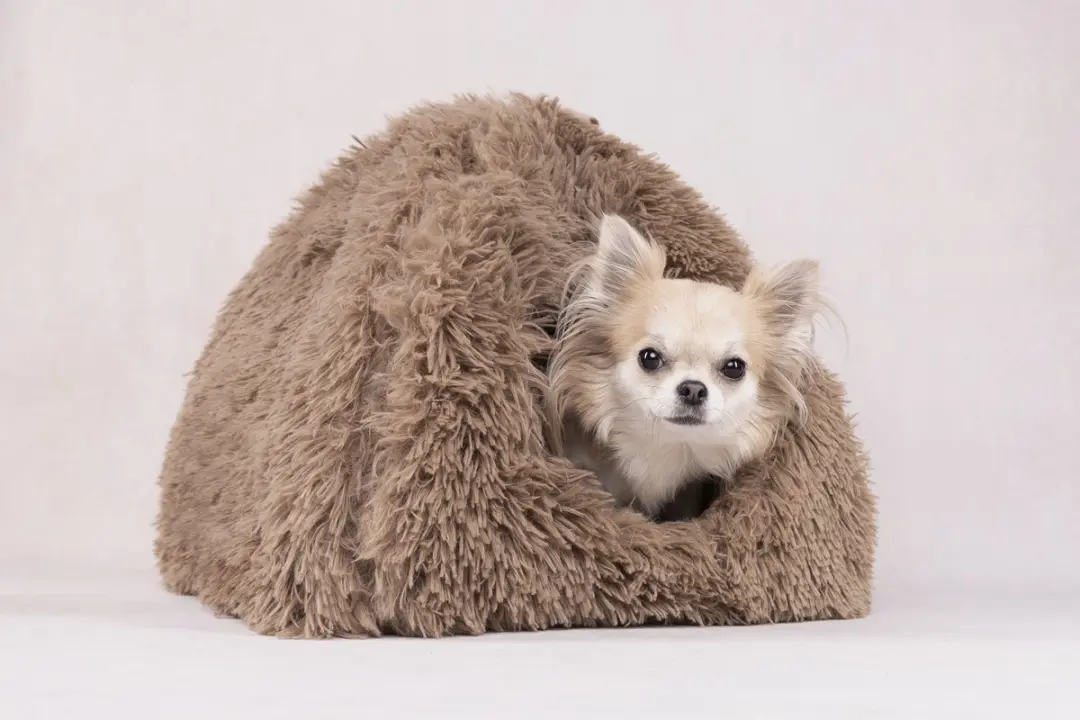 Flamingo Krems Kattenbed Taupe 39x39x42cm