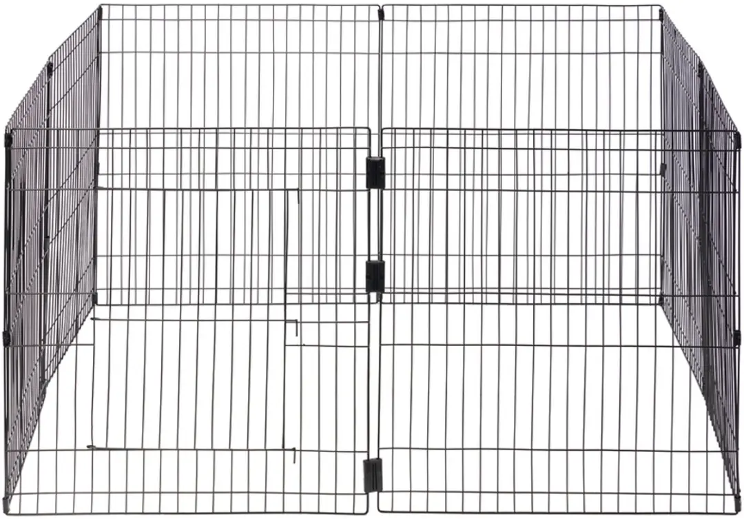 Beeztees Simi Konijnenren XL - 8 Panelen 58x62cm - Zwart - afbeelding 6 van 6