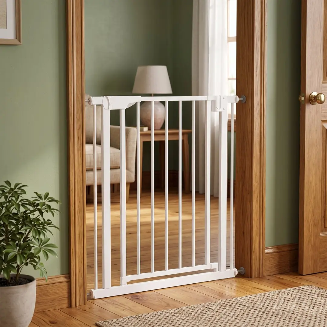 Pawhut Hek voor Huisdieren Q195 Koolstofstaal - 76x82x76cm Wit