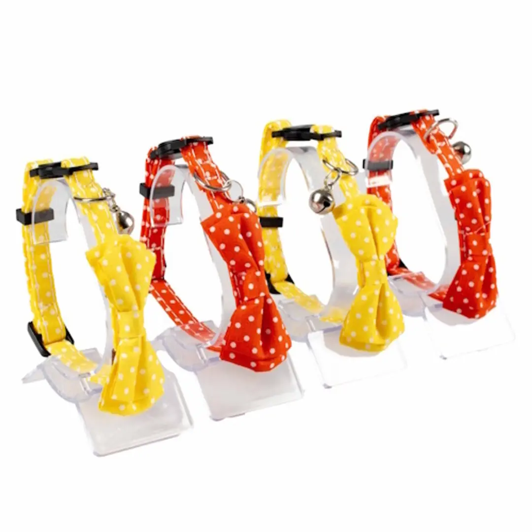 Duvo+ Kattenhalsband Stijlvolle Retro Bollen 20-28cm