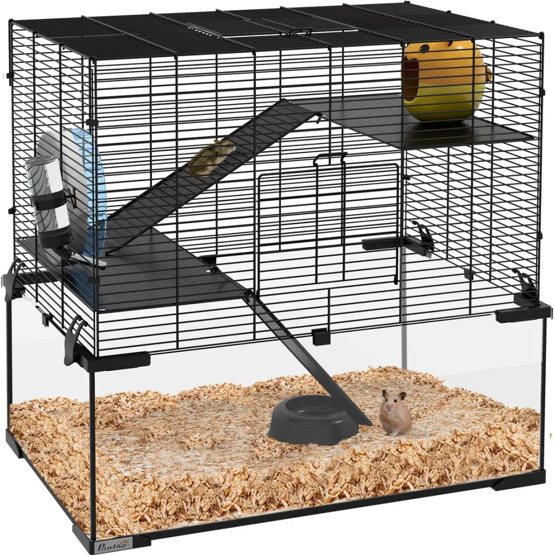 Pawhut Hamsterkooi 60x40x54,5cm