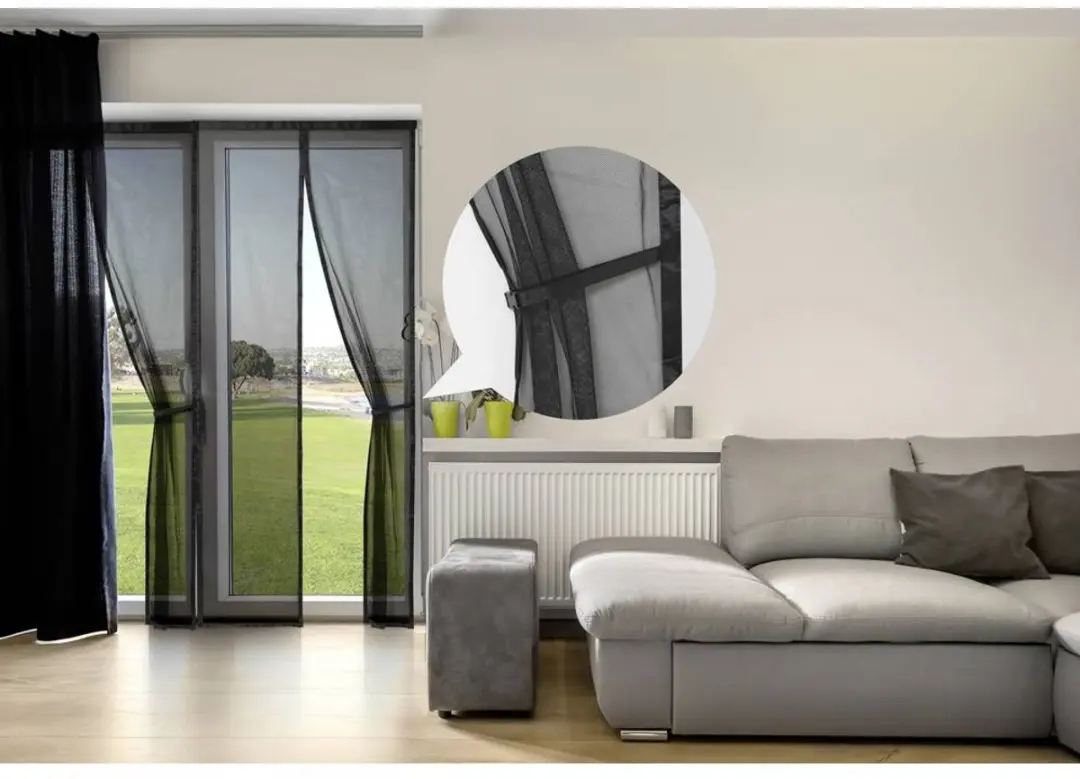 Renkforce RF-IS-100 Magneetgordijn 210x90cm - Zwart