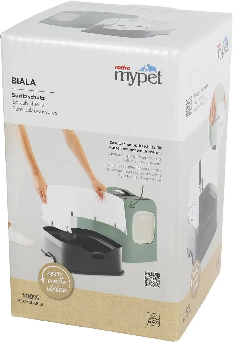 Rotho Splash Shield Kattentoilet - Wit