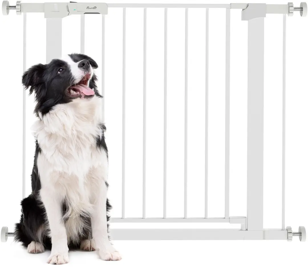 Pawhut Verstellbaar Absperrgitter 75-96cm