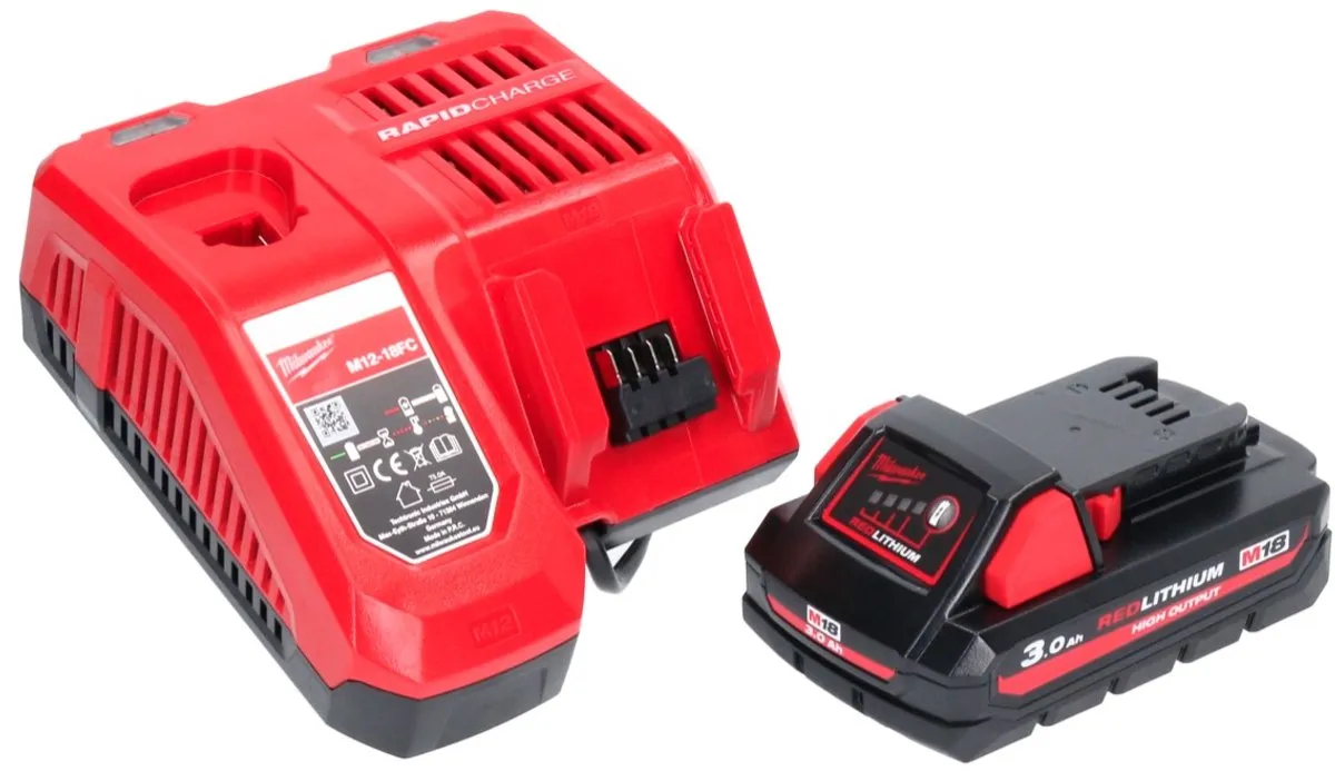 Milwaukee M18 NRG-301 Accu-Starterset 3000mAh - 18V - afbeelding 2 van 5