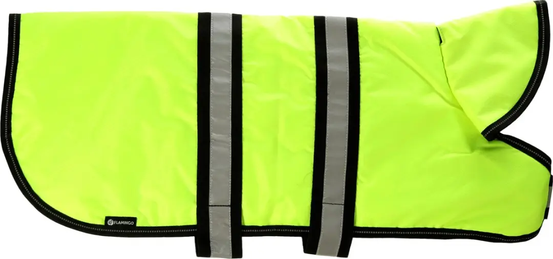 Flamingo Winterjas Eisbär voor Honden - Fluogeel - Maat 80cm