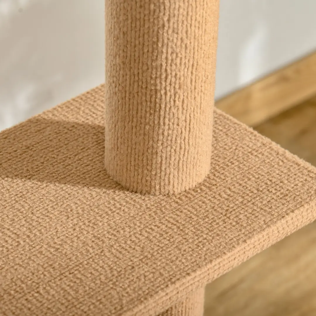 Pawhut Krabpaal D30-296V02 - 4 Niveaus - Ø9.5cm - Bruin