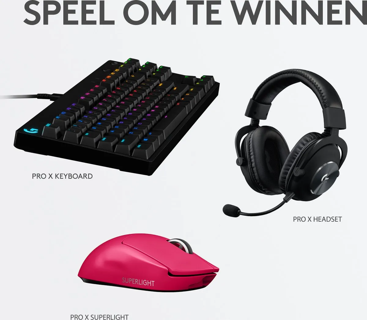 Logitech G Pro X SUPERLIGHT 910-005957 Gaming Muis - Magenta