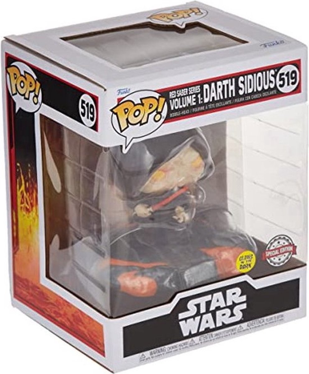 Funko Star Wars - POP! Deluxe Red Saber Series Volume 1: Darth Sidious 9 cm Verzamelfiguur - Multicolours