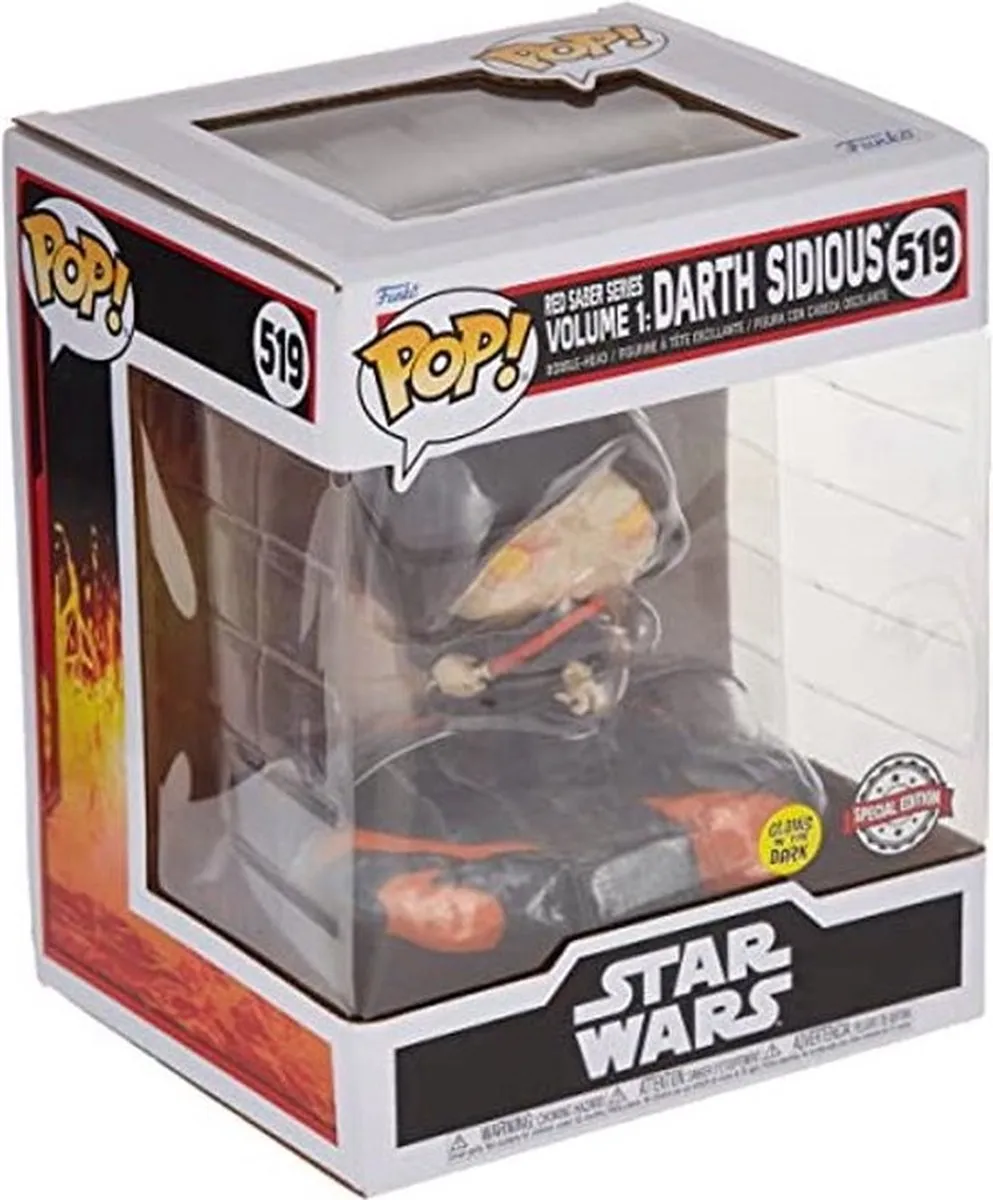 Disney Funko POP! Deluxe Red Saber Darth Sidious 64888 - 9cm Multicolours