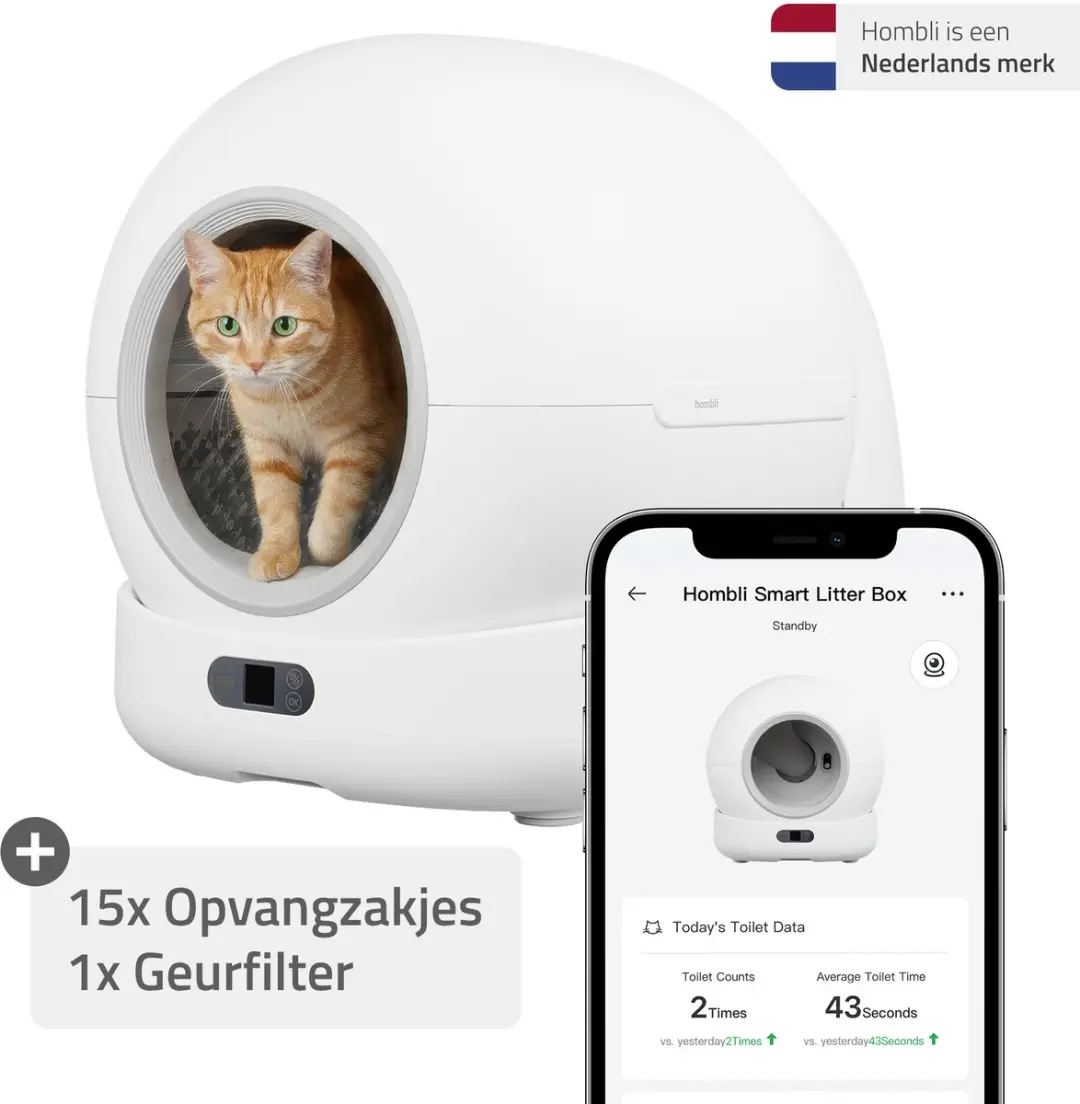 Hombli Slimme Kattenbak met Camera