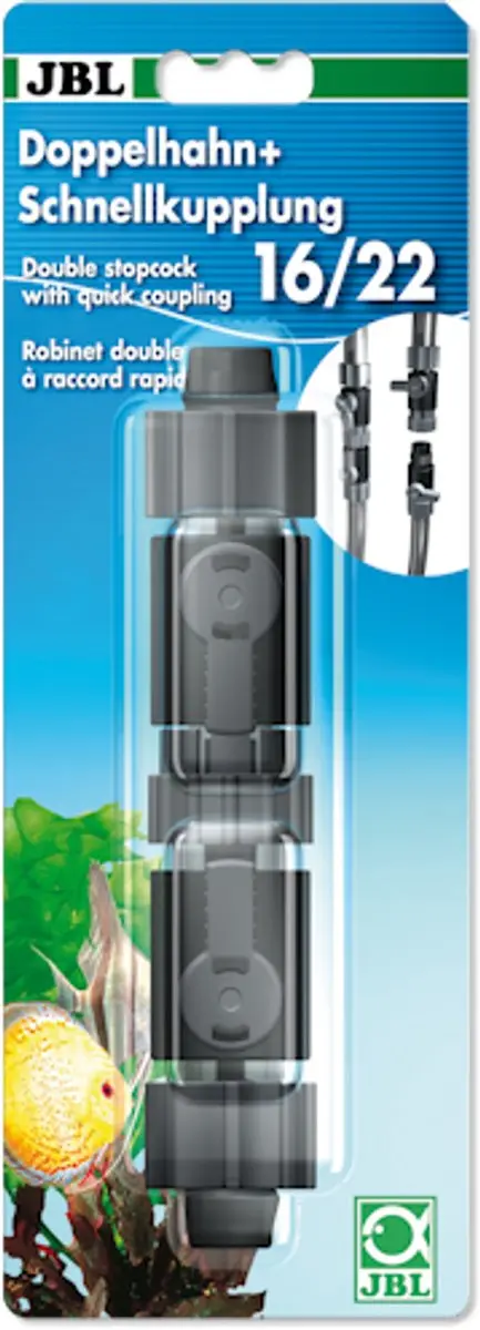 JBL Dubbele Kraan 16/22mm - Antraciet
