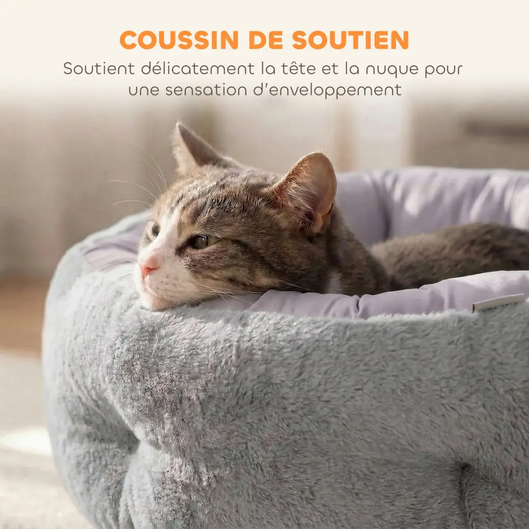 Pawhut Kattenhuis Lichtgrijs - 62x62x21cm