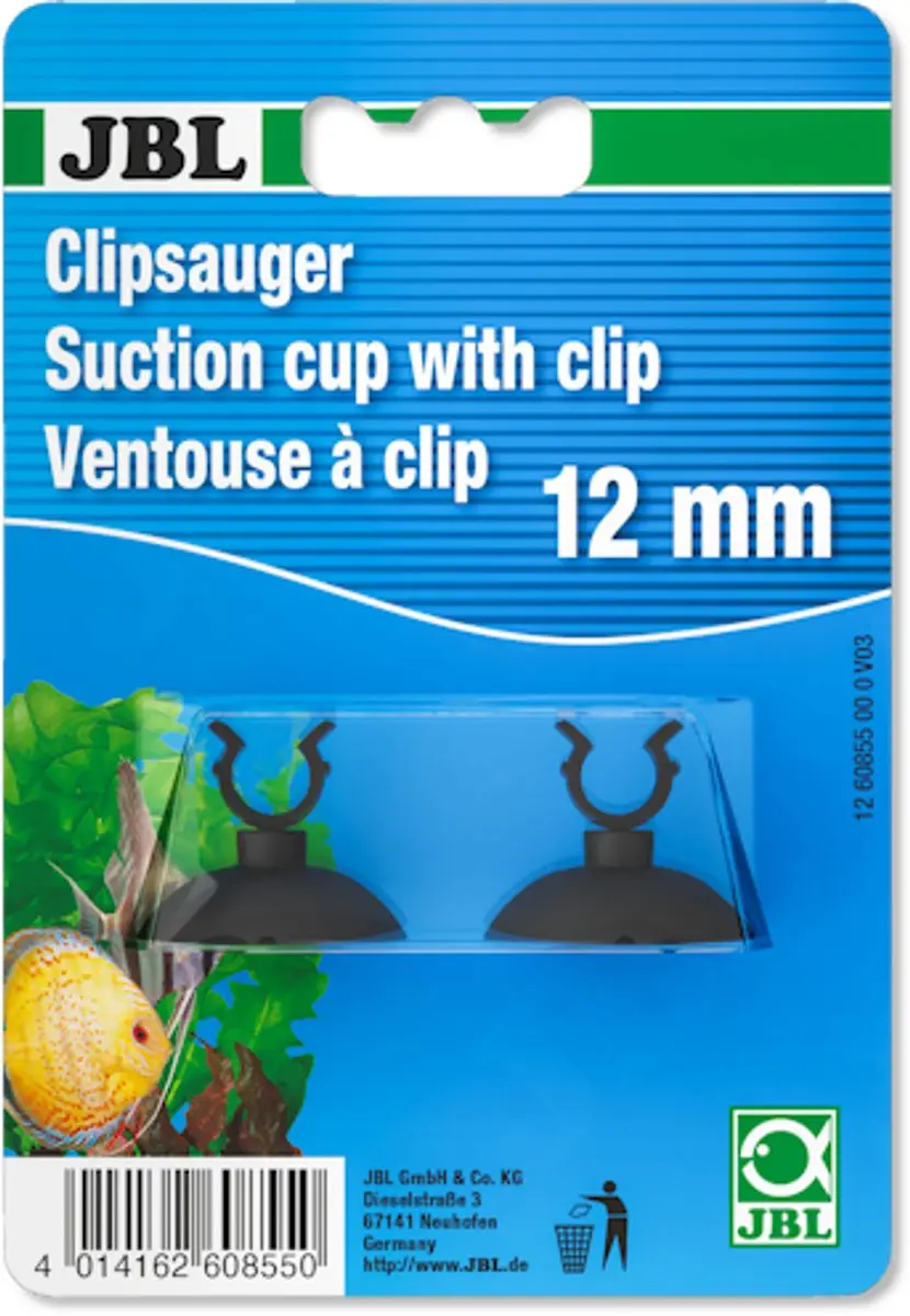 JBL Zuignap met klem 12mm