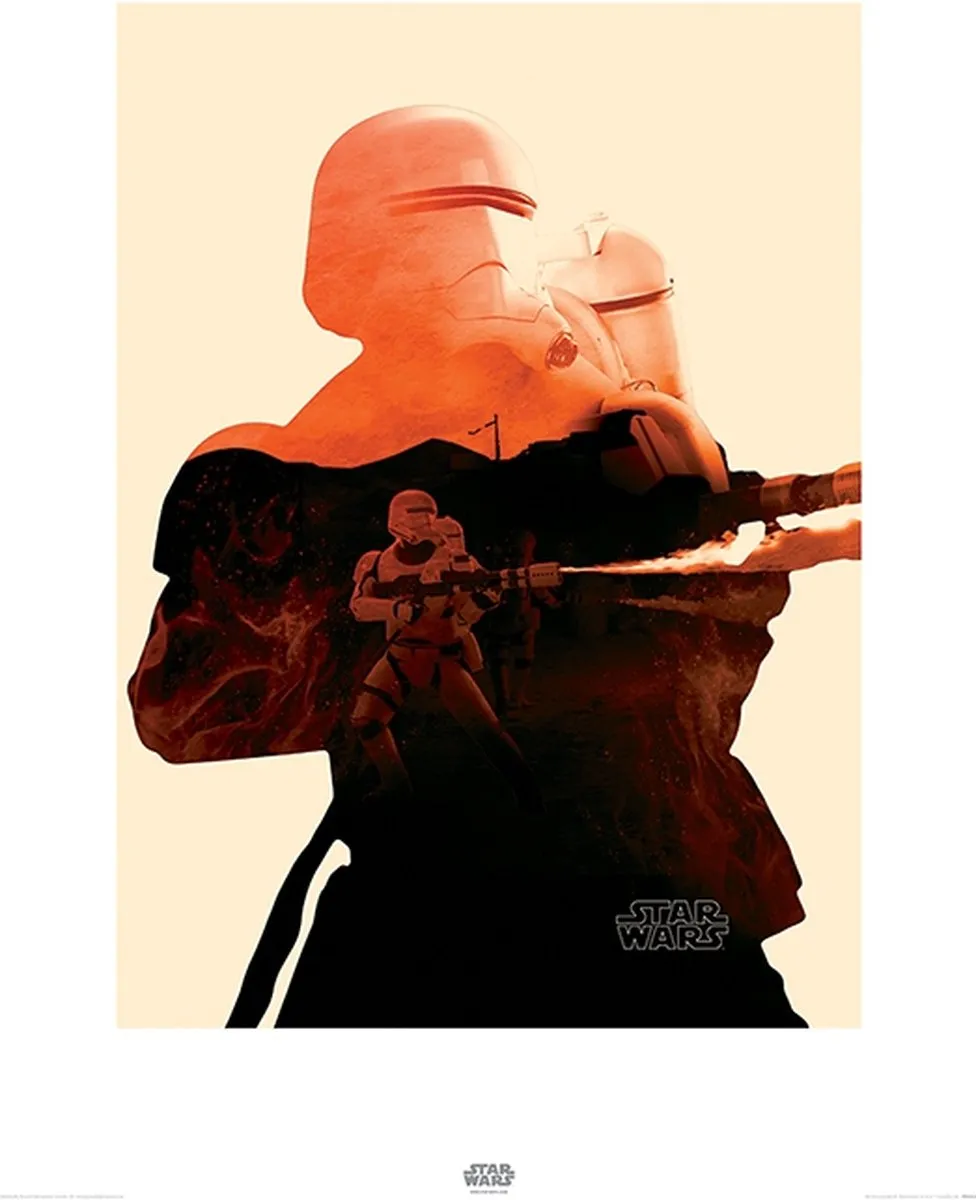 Star Wars Episode VII Flametrooper Triptiek Poster 60x80cm