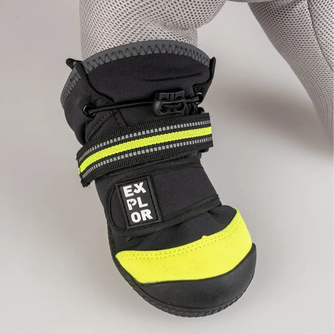 Duvo Gear Hondenschoentjes XXL - 4 Stuks - 9,5x11,4cm Zwart