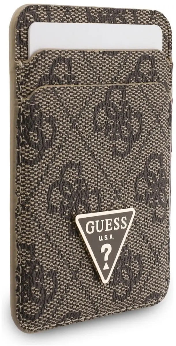 Guess Wallet Handriemset MagSafe iPhone 12/13/14/15 - Bruin