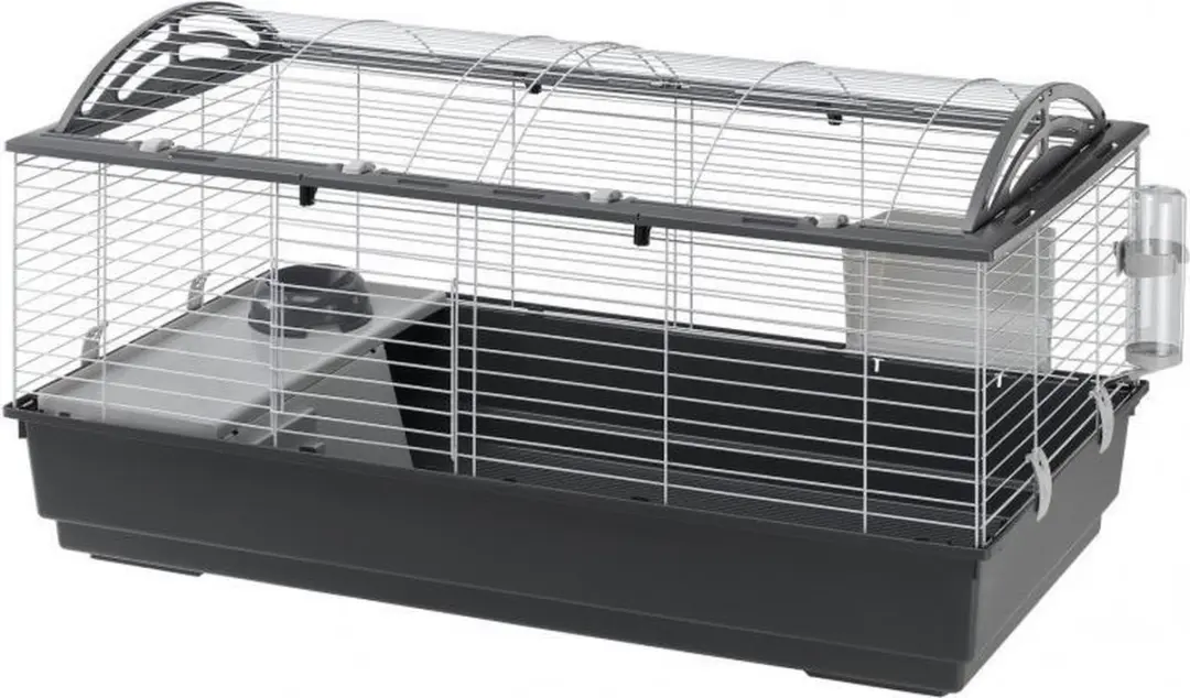Ferplast Casita 120 Konijnenhok - Zwart - 119x58x60cm