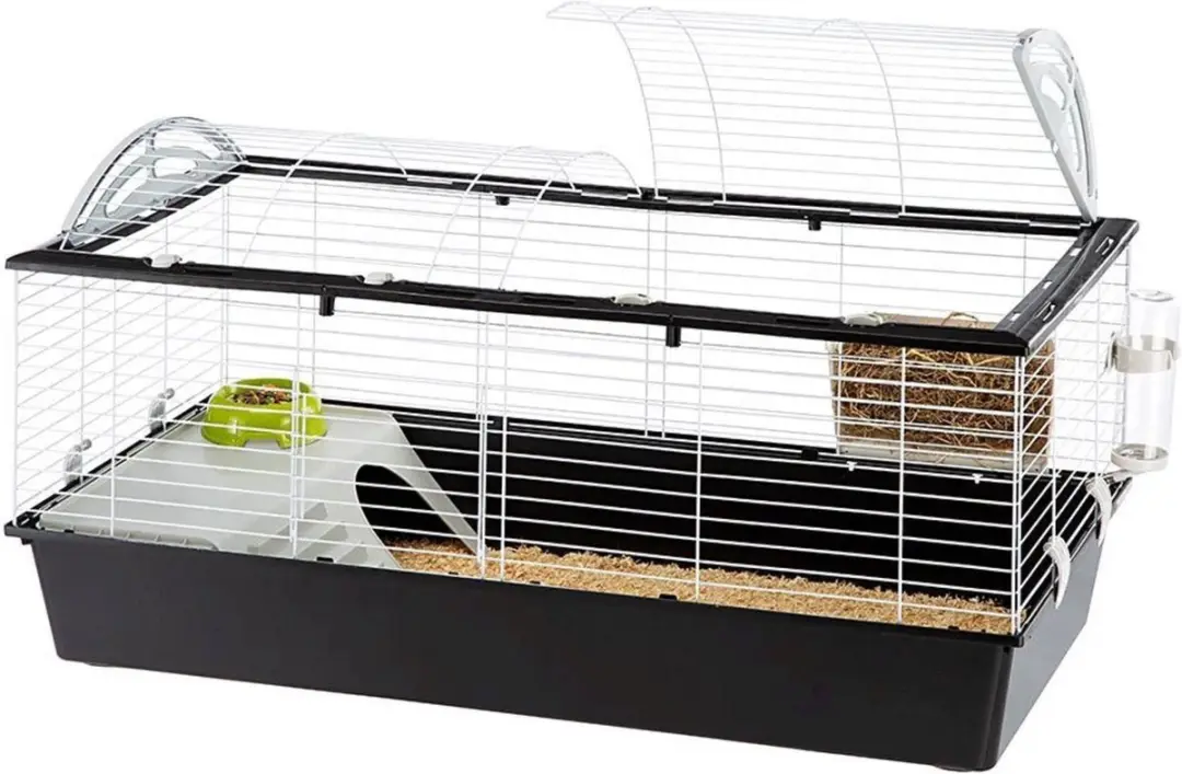 Ferplast Casita 120 Konijnenhok - Zwart - 119x58x60cm