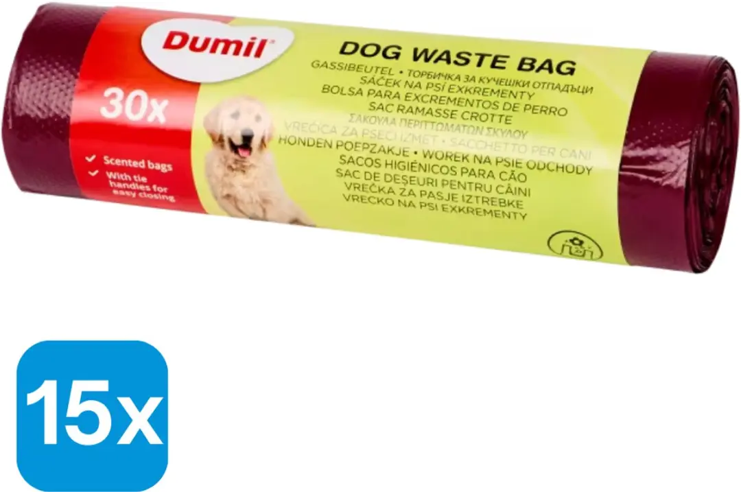 Dumil Hondenpoepzakjes 450 Stuks (15x30)