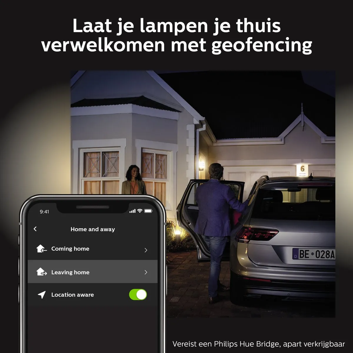 Philips Hue Turaco Sokkellamp - 9W - 2700K - Antraciet - afbeelding 6 van 6