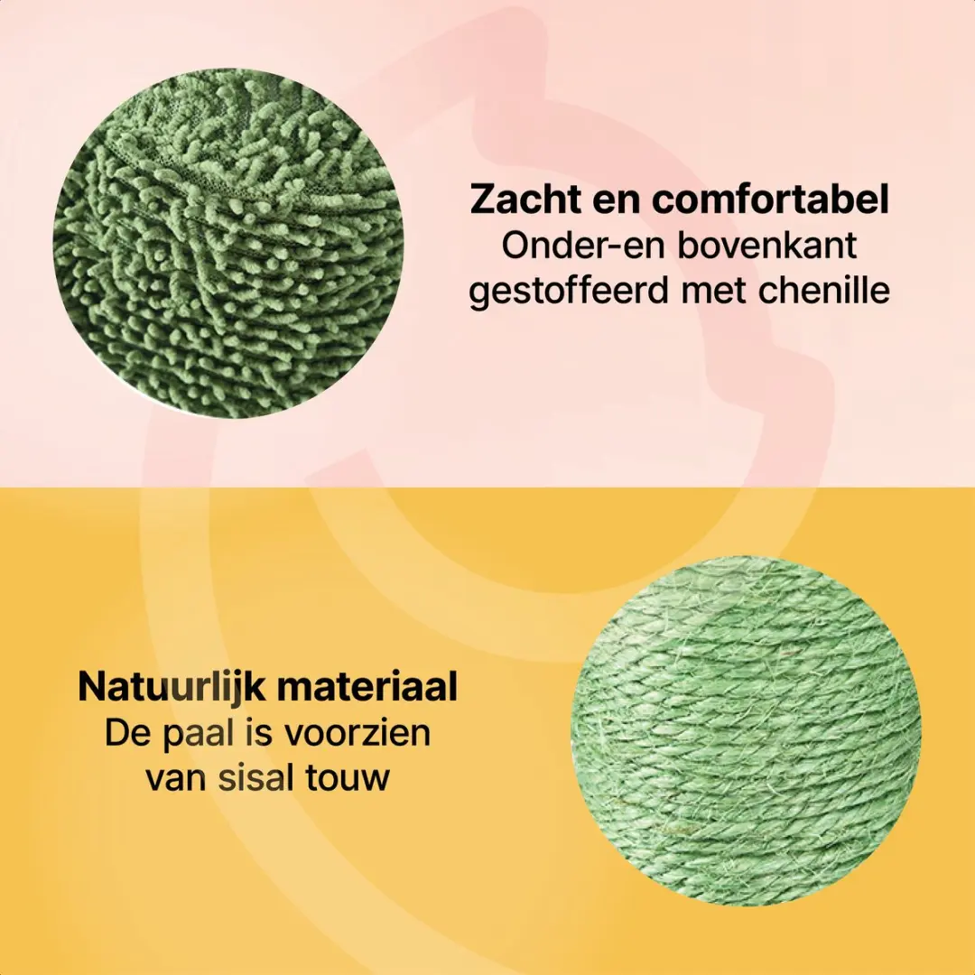 Jake and Jacky Krabpaal Cactus Groen 65cm - Kattenkrabmeubel