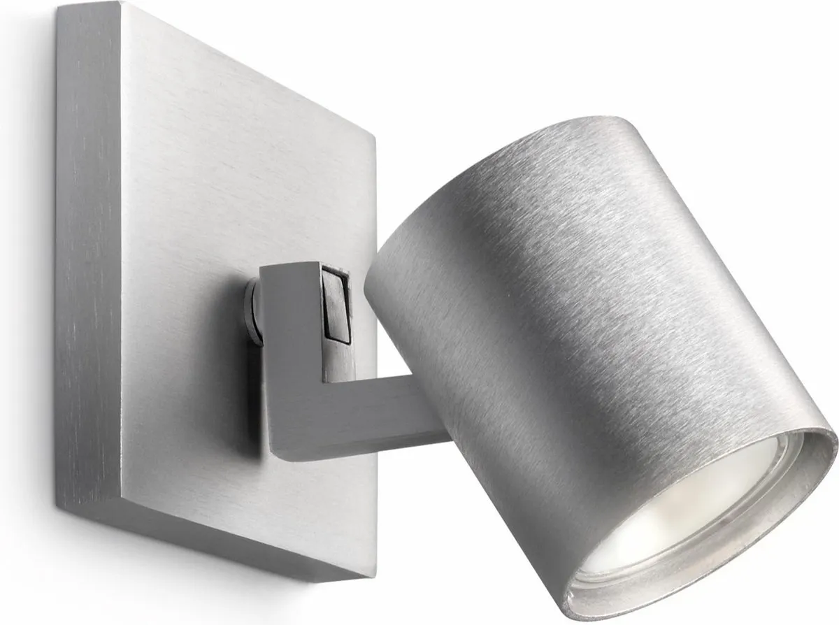 Philips Hue Runner Opbouwspot Aluminium - Warm tot Koelwit GU10 - Incl. Dimmer Switch