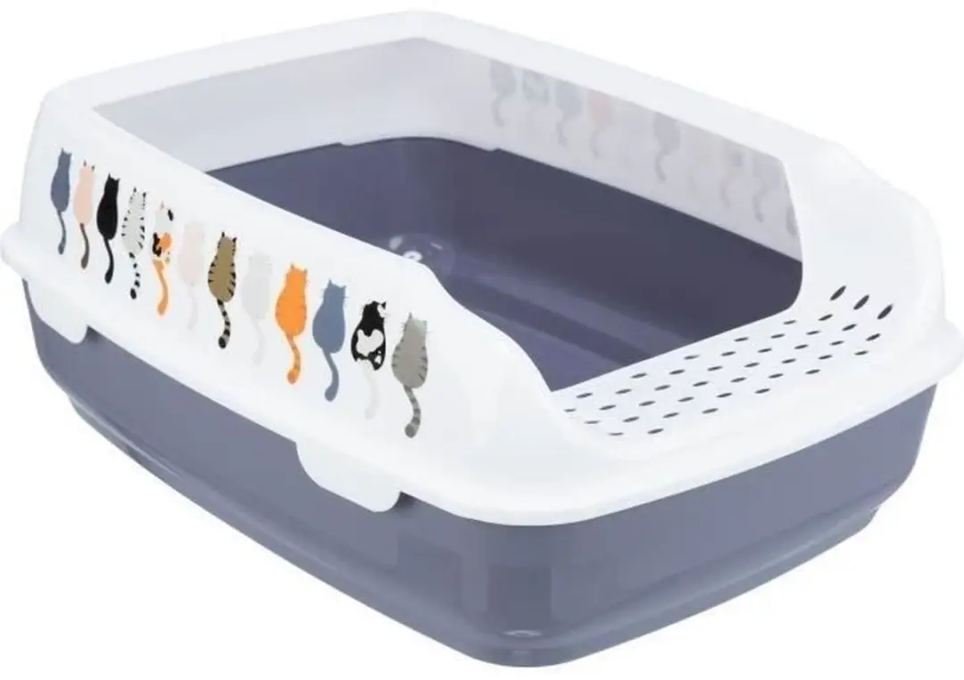 Trixie Delio Kattenbaklade 38L - Grijs/Wit
